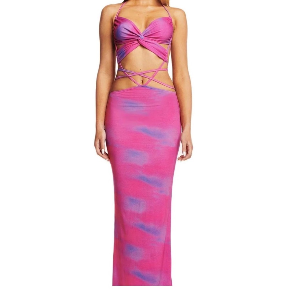 I AM GIA Pink Maxi Dress Size Medium